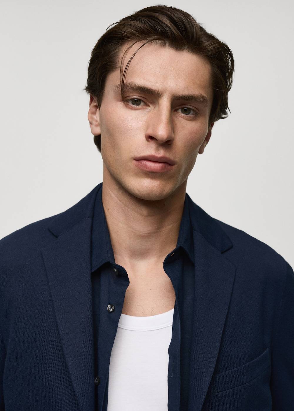 Mango Strukturierter Slim Fit-Baumwollblazer Bis zu 55% Rabatt