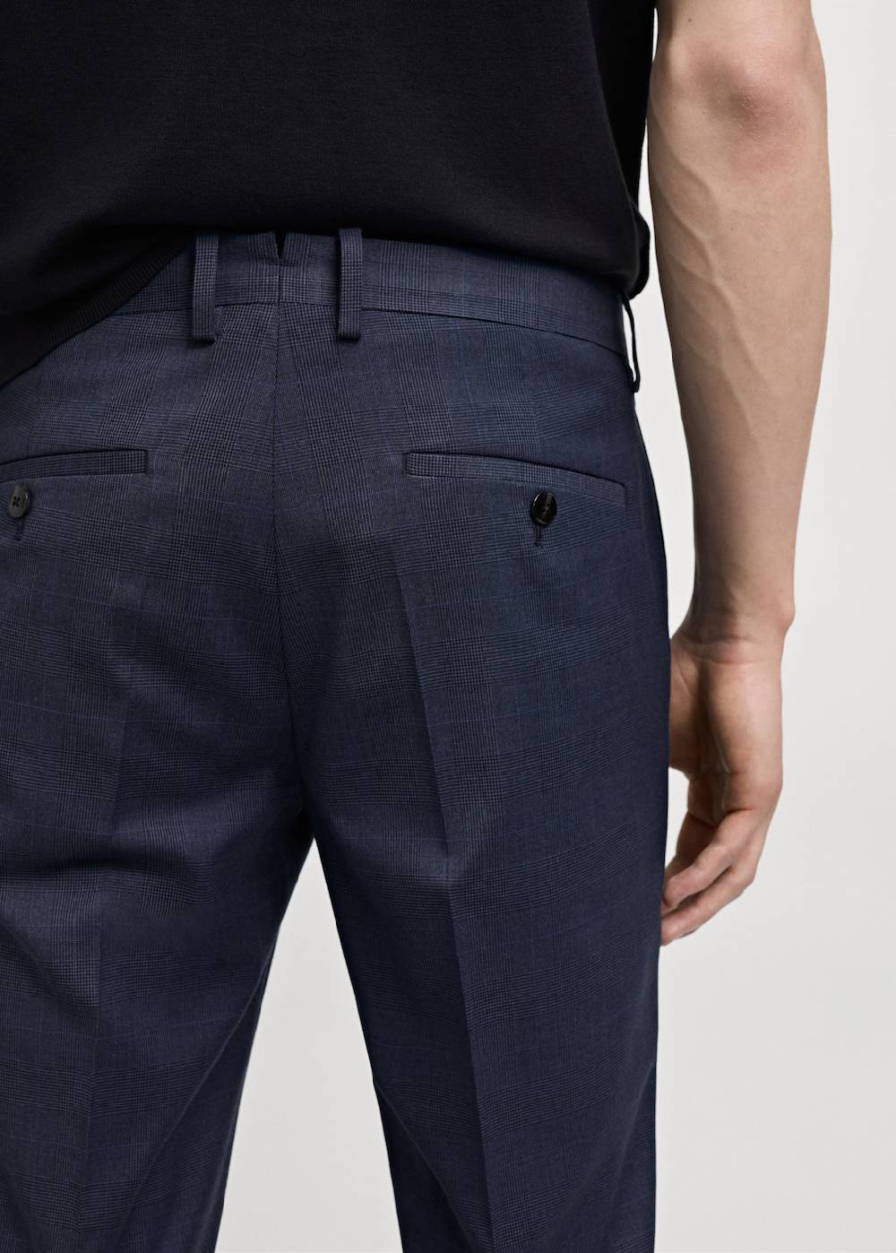 Mango Super Slim Fit-Anzughose aus Stretchstoff Kostenloser Versand international
