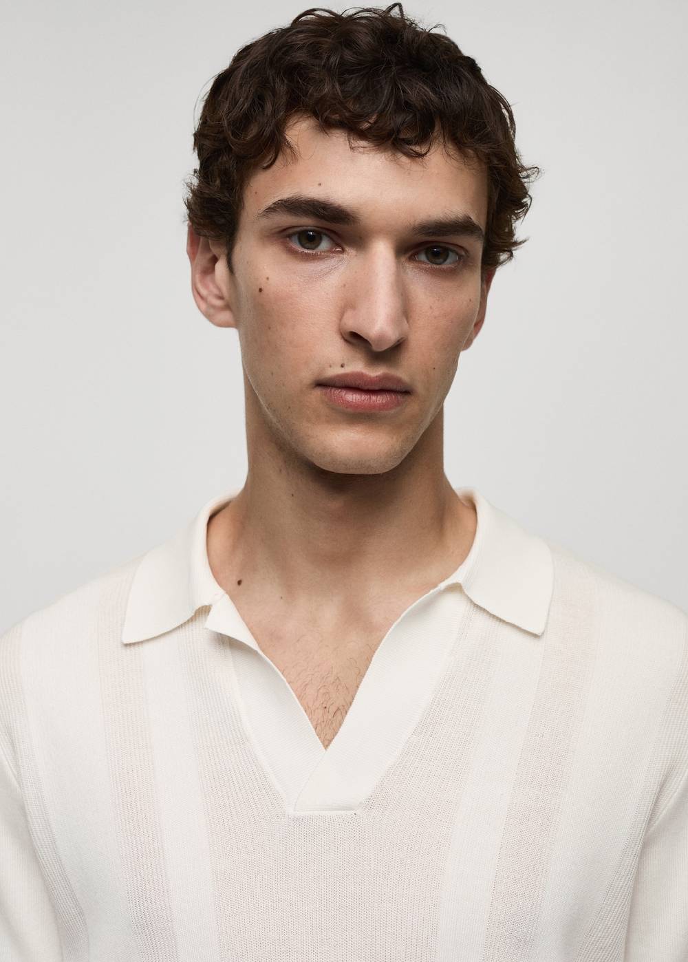 Mango Rippstrick-Poloshirt Fabrikladen