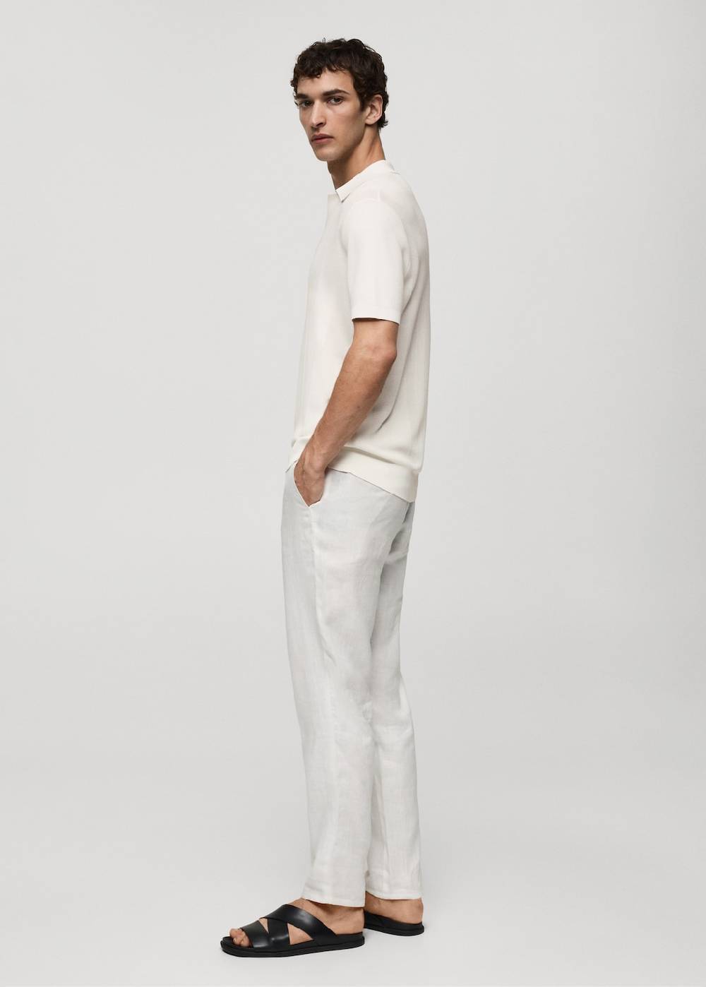 Mango Rippstrick-Poloshirt Fabrikladen