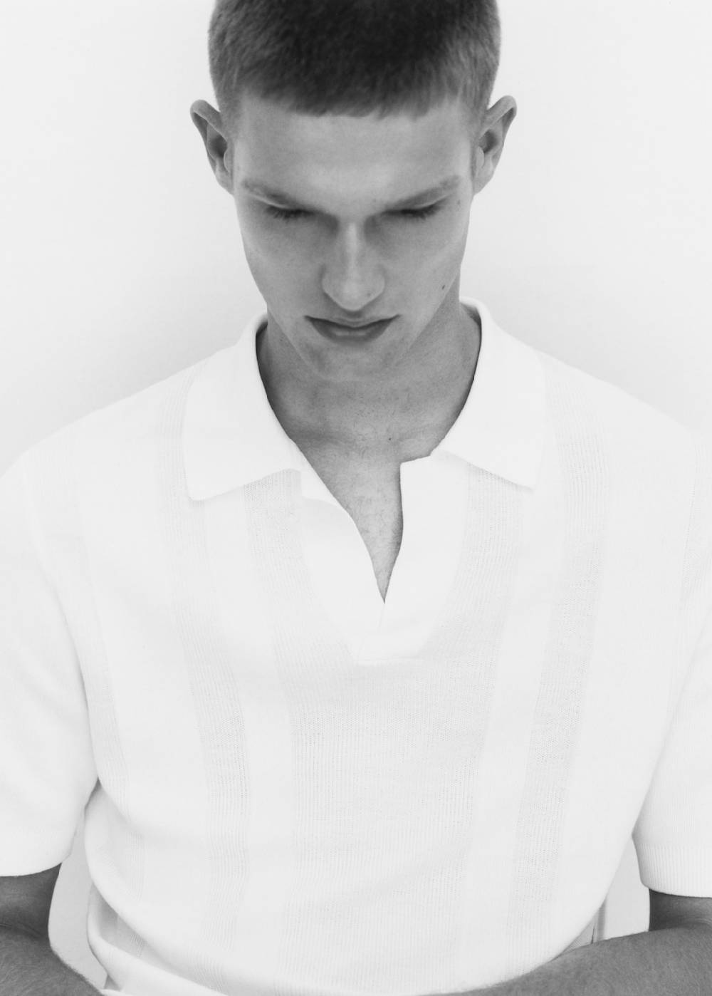 Mango Rippstrick-Poloshirt Fabrikladen