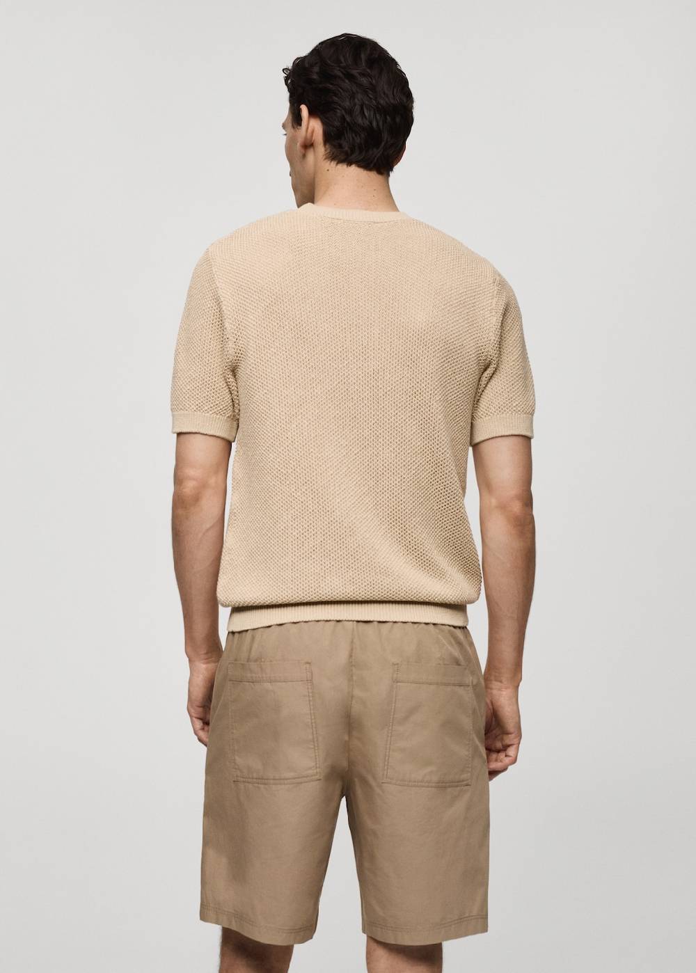 Mango Strukturiertes Strick-T-Shirt aus Baumwolle zollfrei