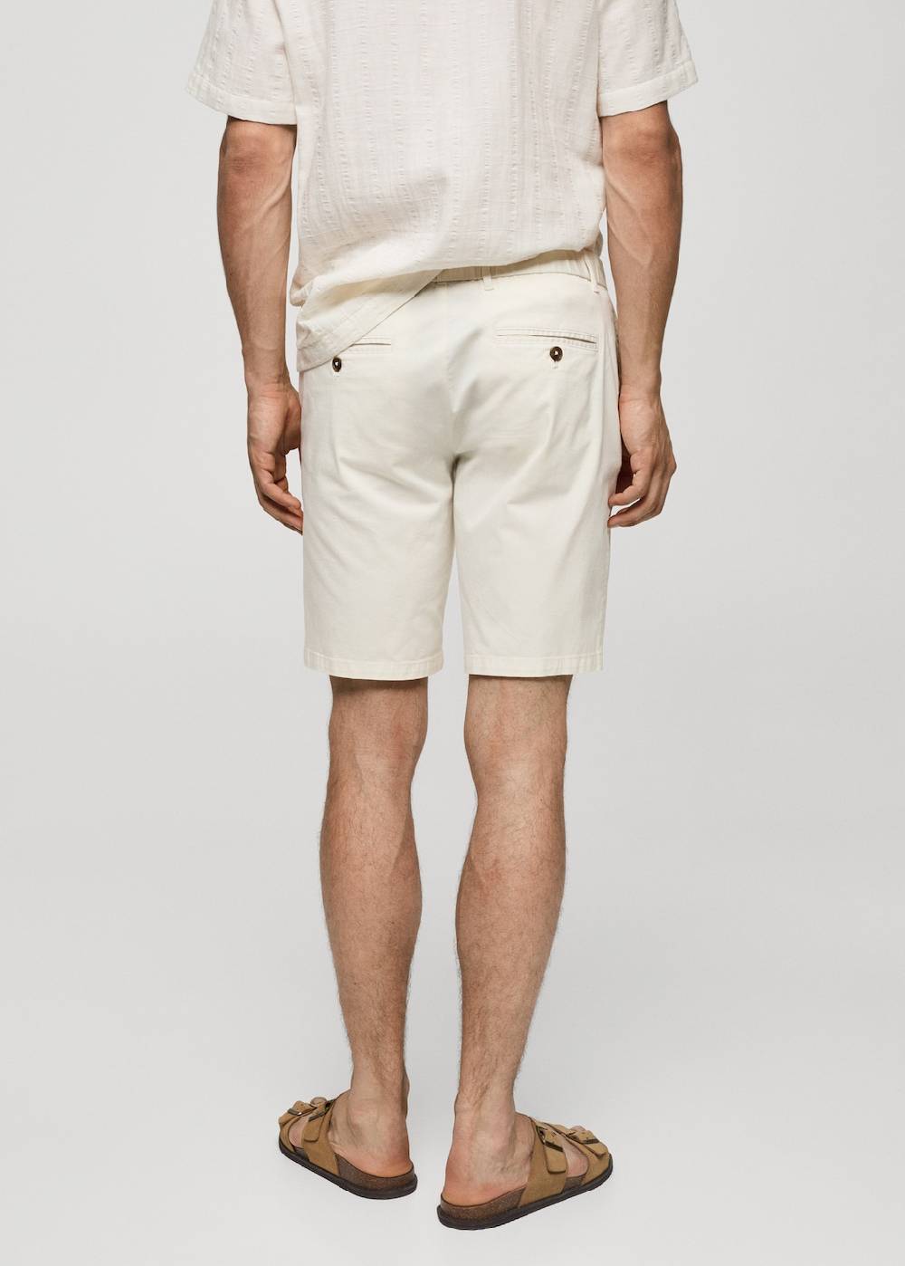 Mango Slim-Fit-Bermudashorts im Chino-Stil aus Baumwolle Angebote