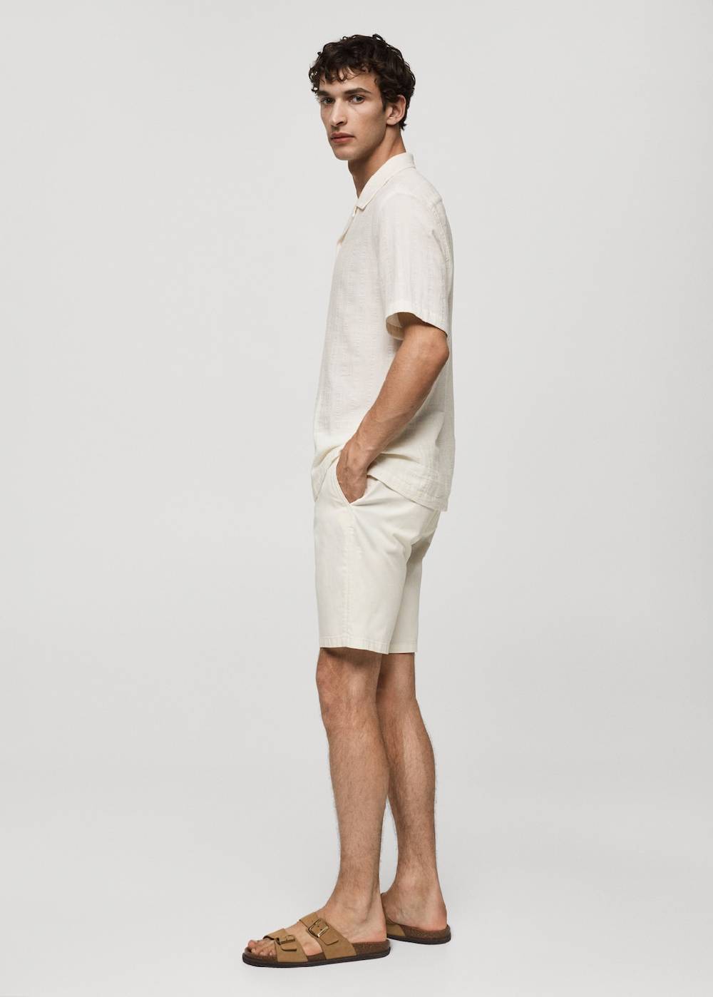 Mango Slim-Fit-Bermudashorts im Chino-Stil aus Baumwolle Angebote