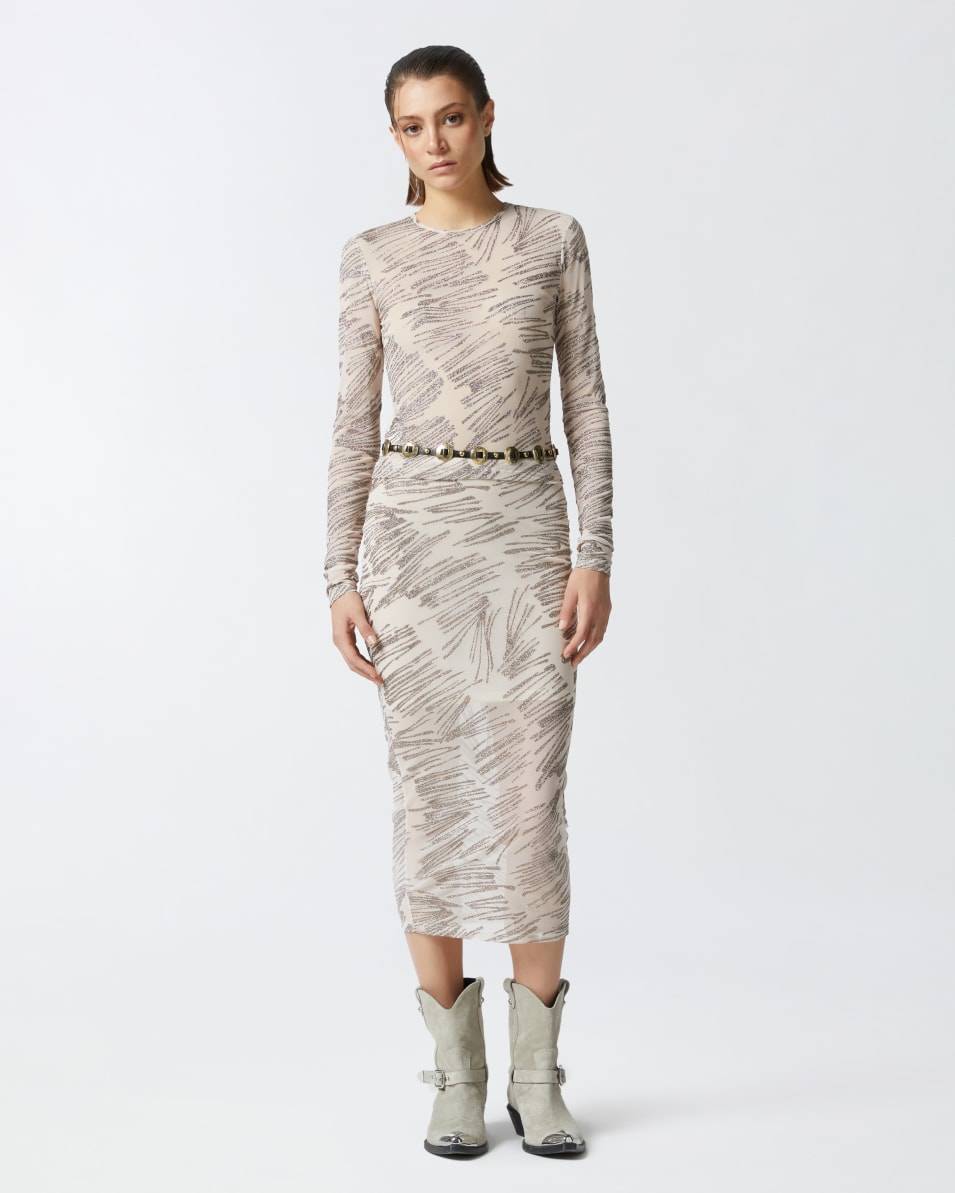 Pinko Shirt aus Tüll mit Glitzerprint Cyber Monday
