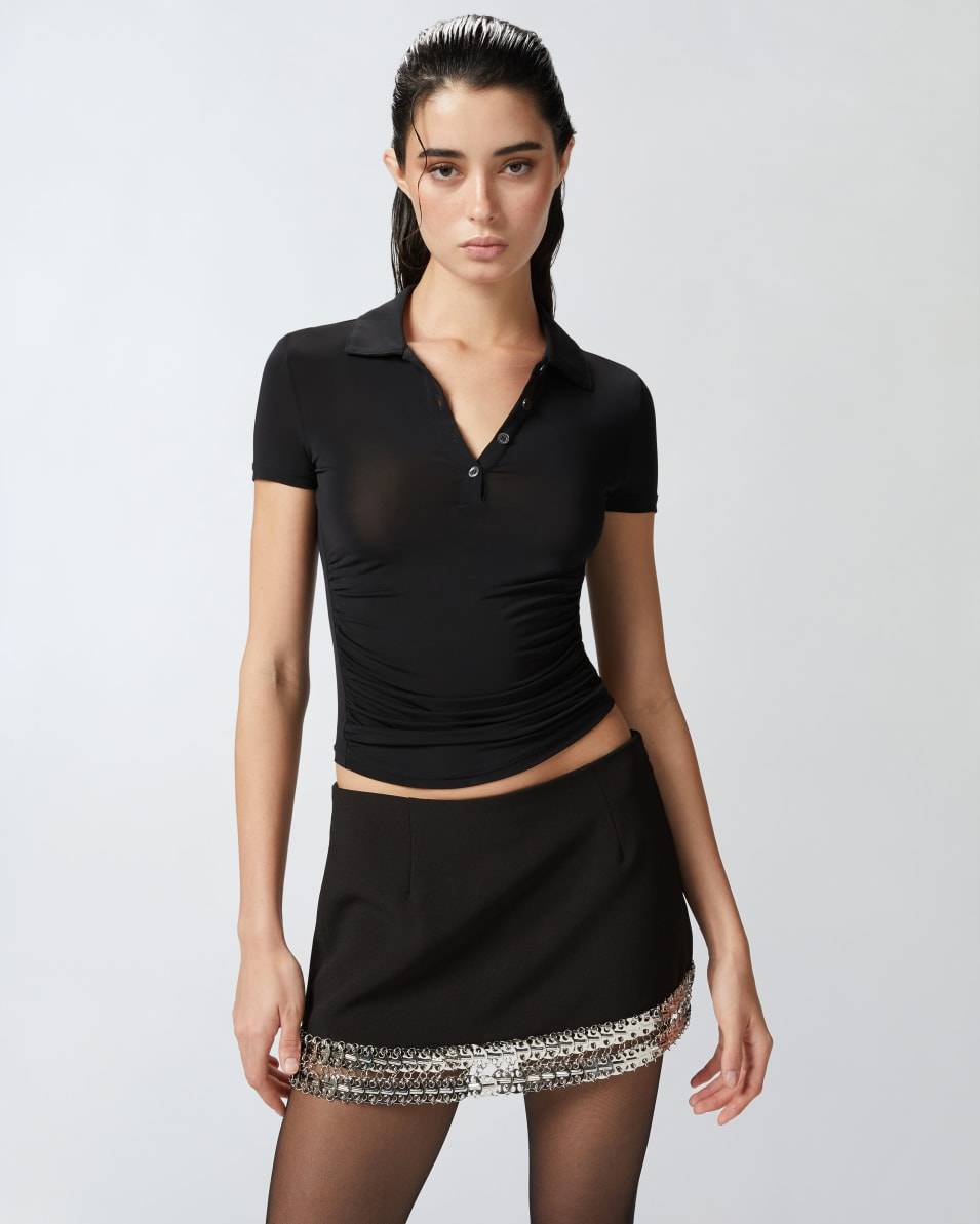 Pinko Poloshirt aus leichtem, halbtransparentem Stoff Bestseller