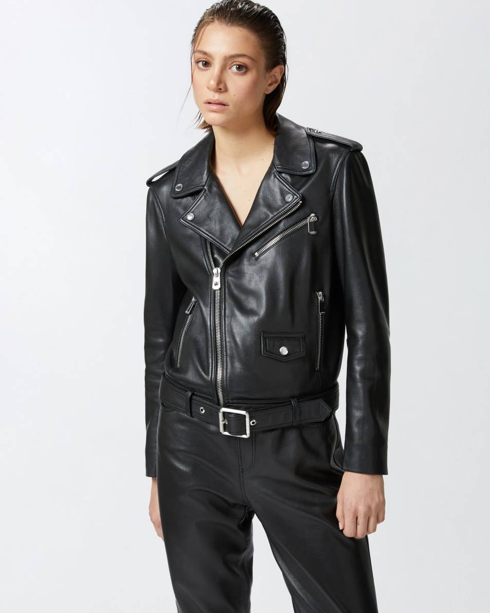 Pinko Bikerjacke aus weichem Nappaleder Räumungsverkauf