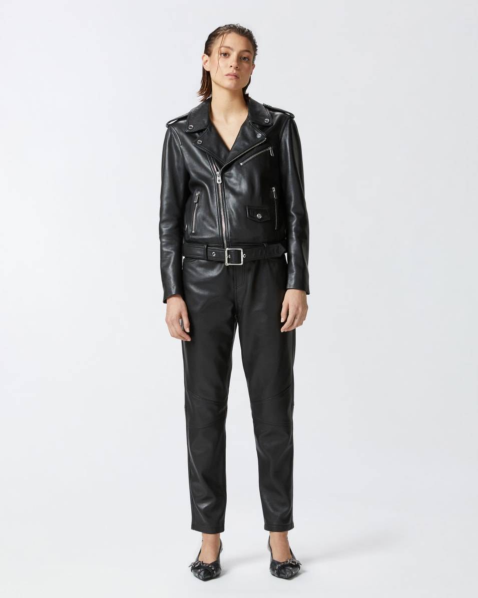 Pinko Bikerjacke aus weichem Nappaleder Räumungsverkauf
