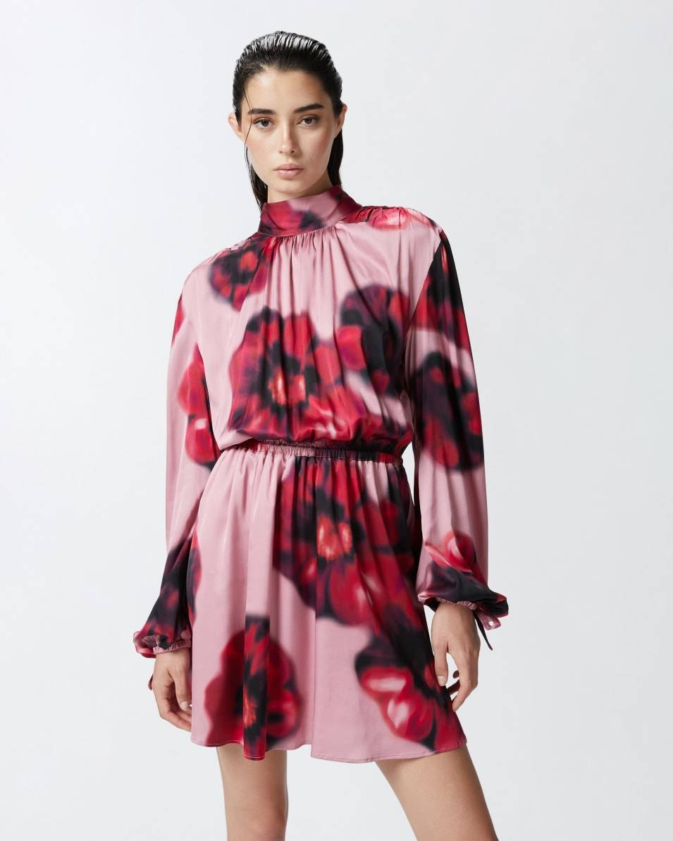 Pinko Rückenfreies Minikleid mit Blumenprint JETZT KAUFEN