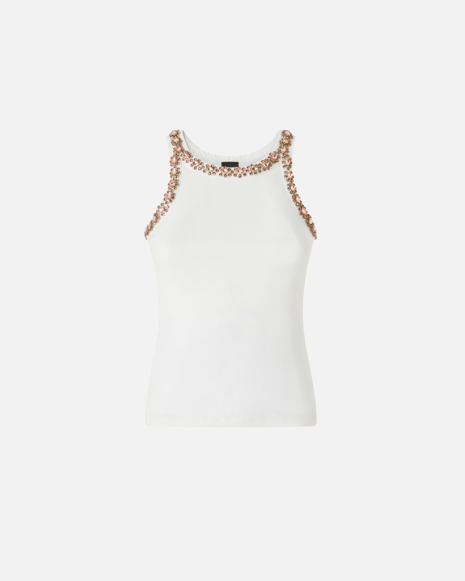 Pinko Tanktop mit glänzender Stickerei
