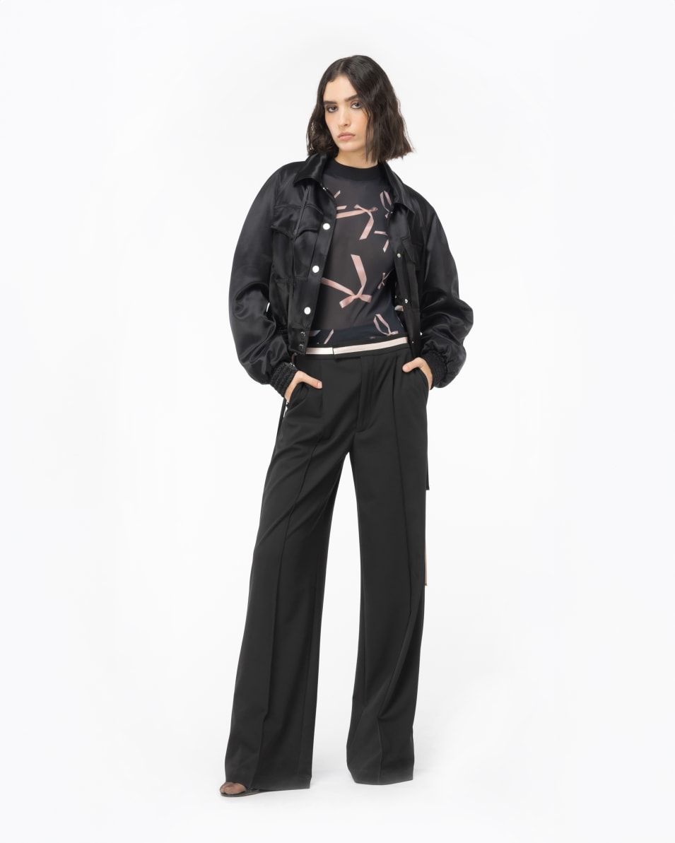 Pinko Oberteil mit Schleifchen-Print Reimagine PINKO by Patrick McDowell Saisonale Angebote