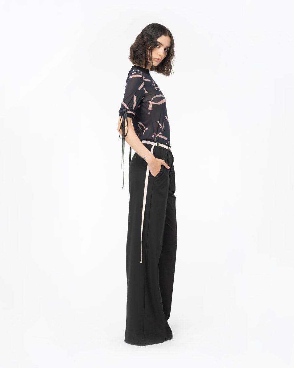 Pinko Oberteil mit Schleifchen-Print Reimagine PINKO by Patrick McDowell Saisonale Angebote