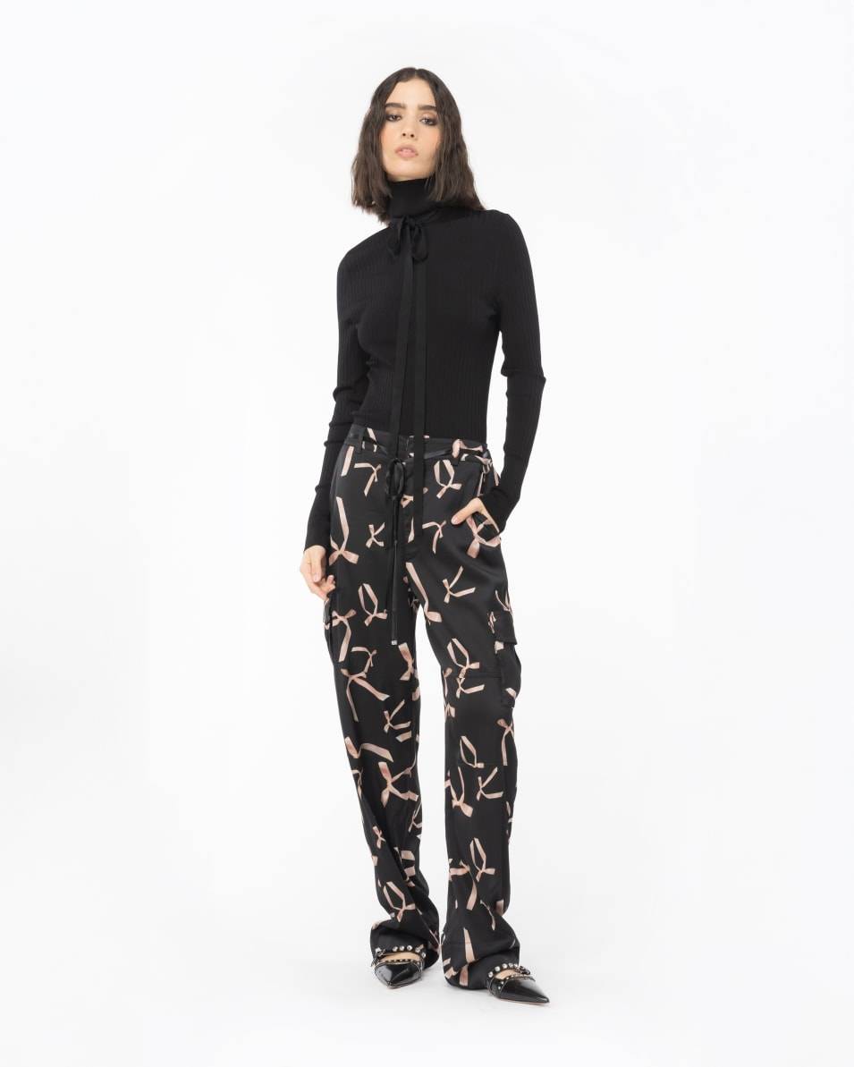 Pinko Rollkragenpullover aus Seidenmix Reimagine PINKO by Patrick McDowell VIP-Rabatte