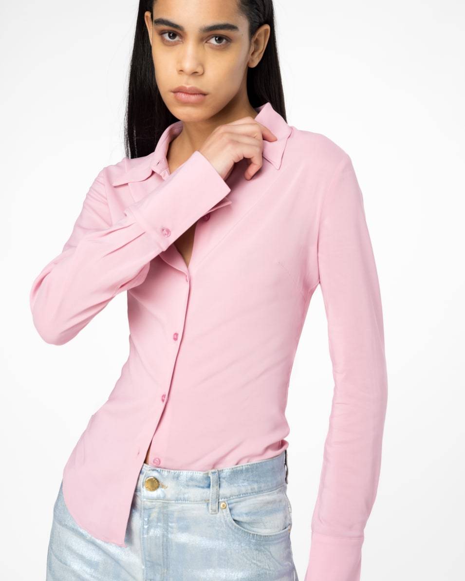 Pinko Bluse aus elastischem Georgette Neueste Stile