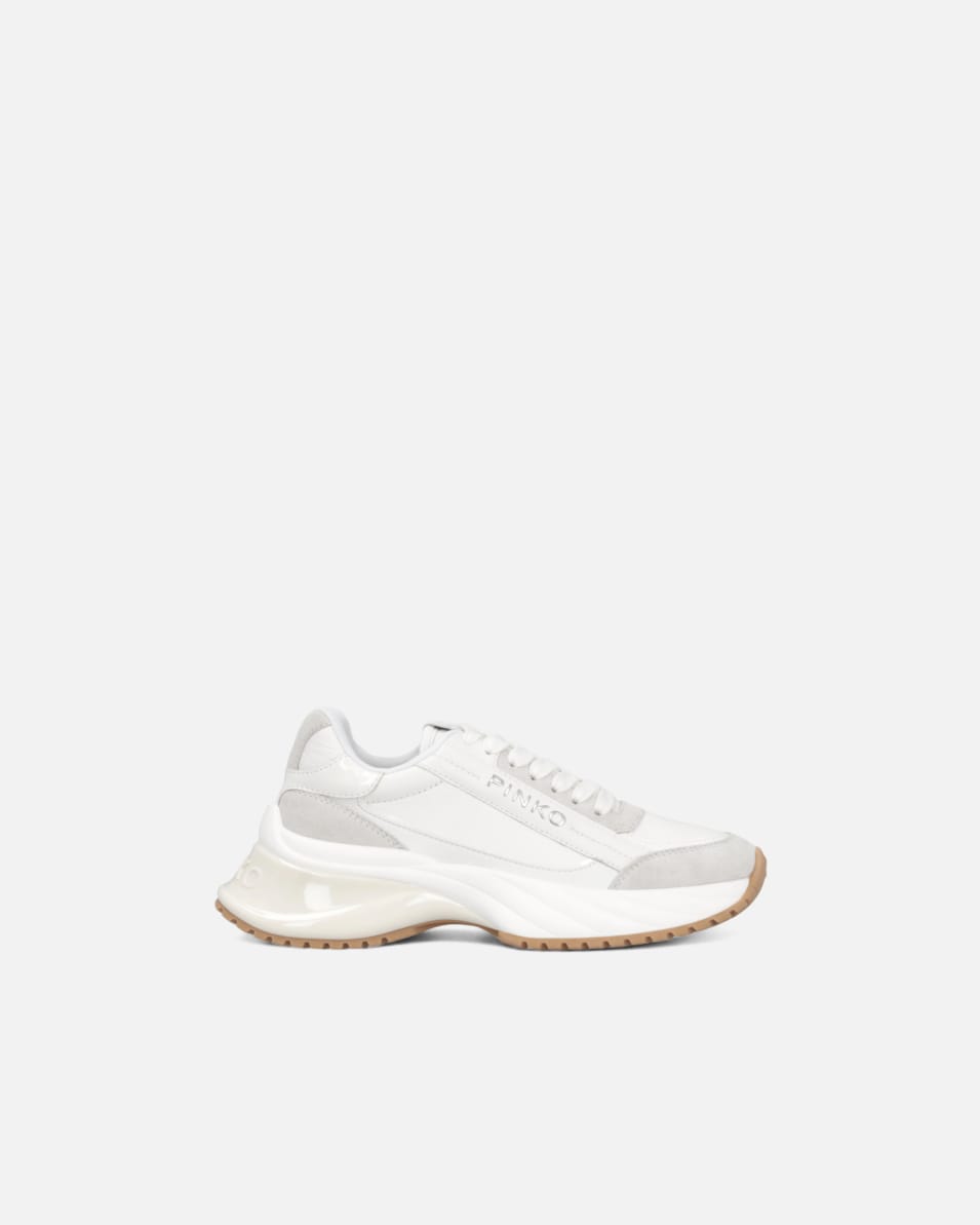 Pinko Sneakers ARIEL aus Leder mit kontrastfarbenen Details