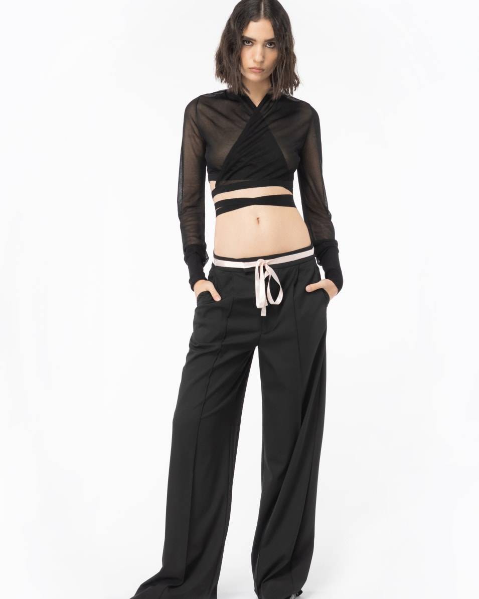 Pinko Kurzer Cardigan in Schleieroptik Reimagine PINKO by Patrick McDowell Super Sparpreis