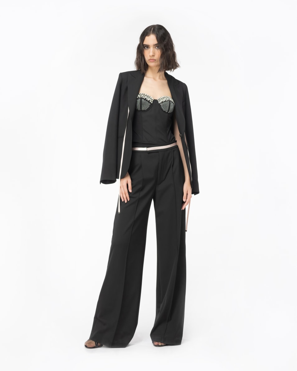 Pinko Bustier-Top mit Strass Reimagine PINKO by Patrick McDowell Kostenlose Rückgabe