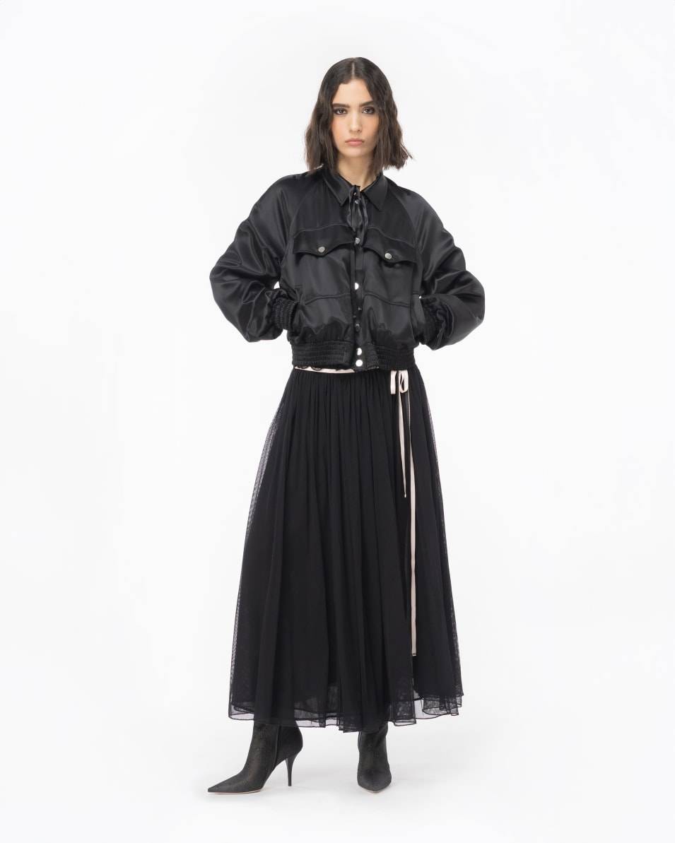 Pinko Bomberjacke aus Satin Reimagine PINKO by Patrick McDowell Zeitbegrenzte Promotion