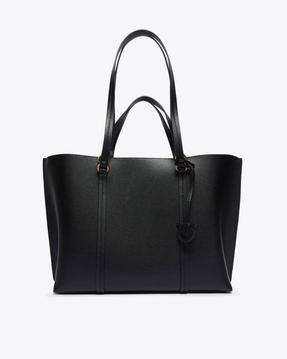 Pinko Großer Shopper aus gewalktem Leder
