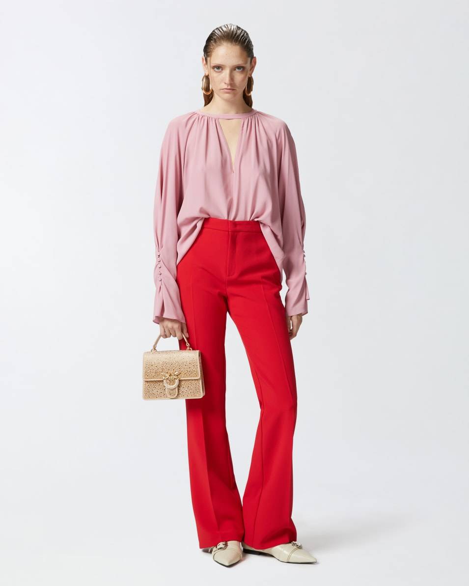 Pinko Leicht ausgestellte Hose mit hohem Bund Sonderangebot