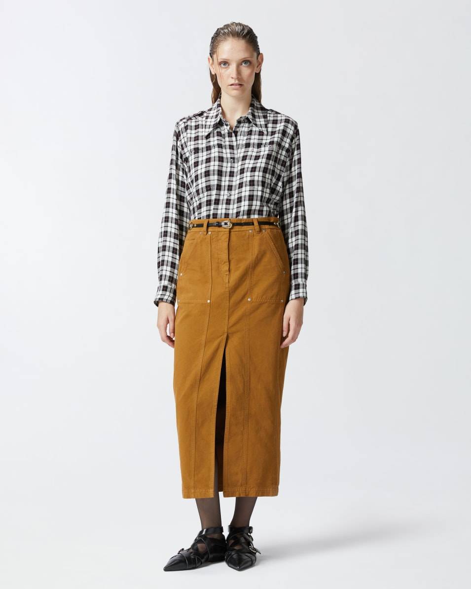 Pinko Klassische Hemdbluse mit Karomuster Kostenlose Rückgabe
