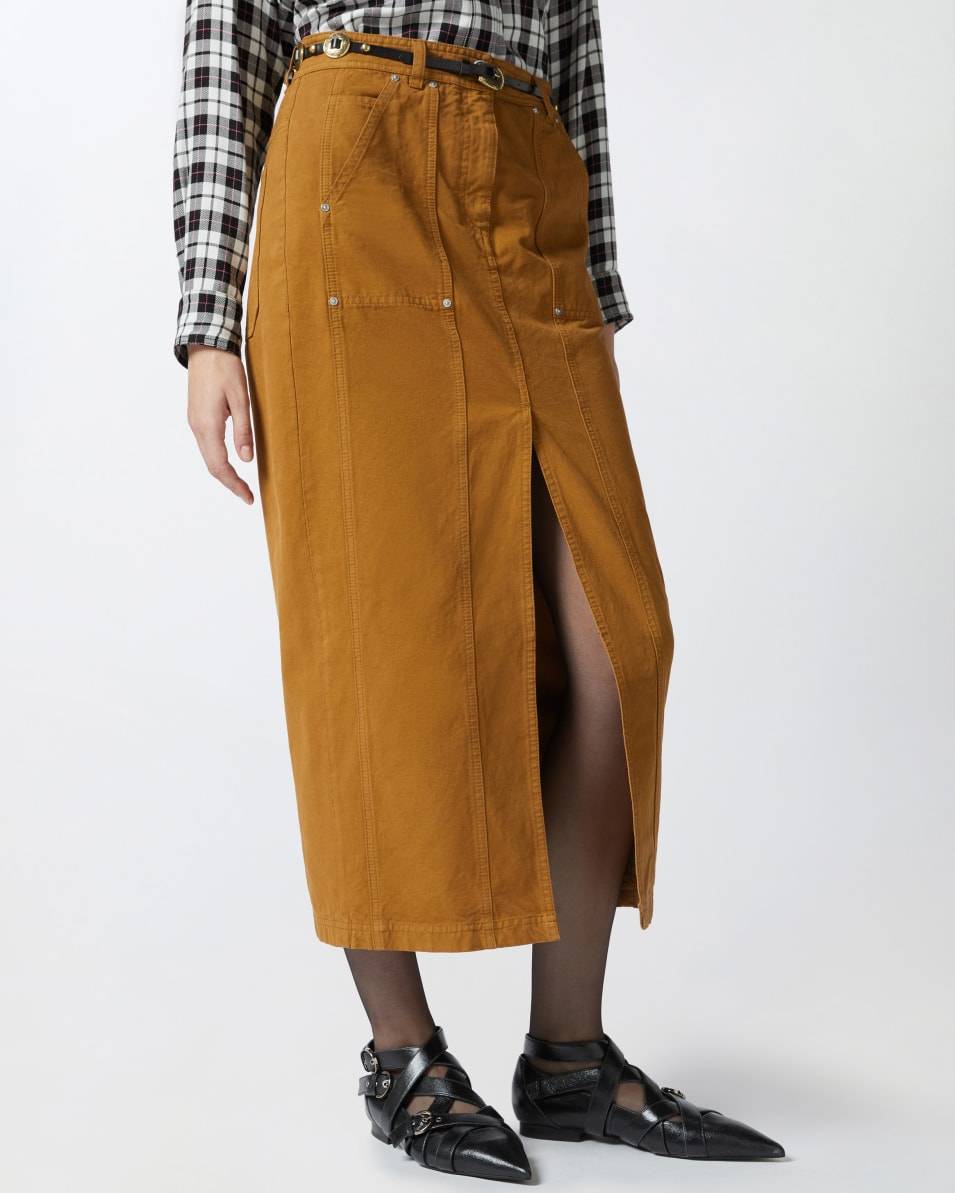 Pinko Langer Rock aus Baumwolle in Workwear-Optik Begrenzte Freigabe