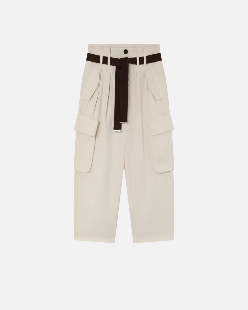 Pinko Oversize-Cargohose mit Gürtel