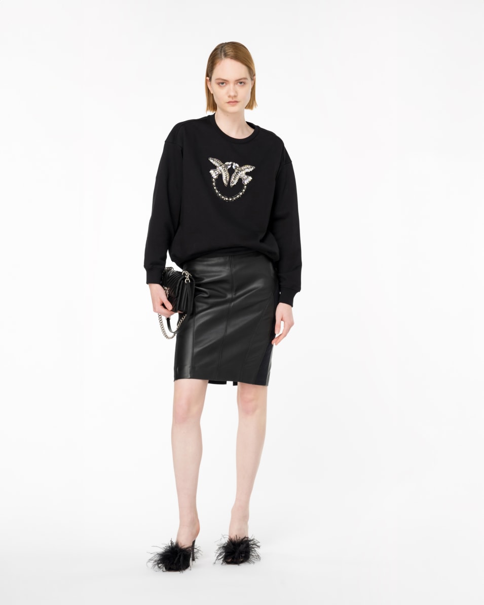 Pinko Sweatshirt Love Birds-Stickerei Muttertagsangebot