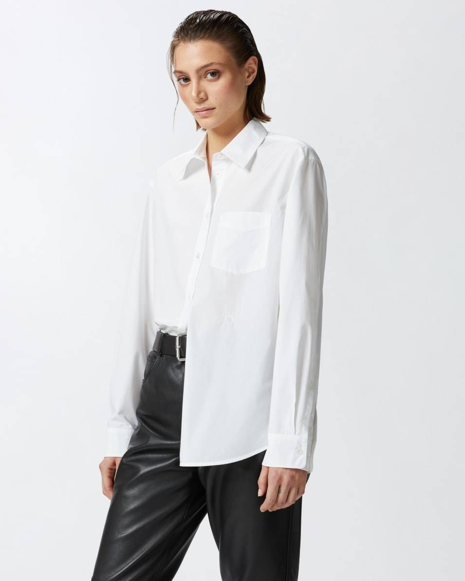 Pinko Klassische Popeline-Hemdbluse Neueste Mode