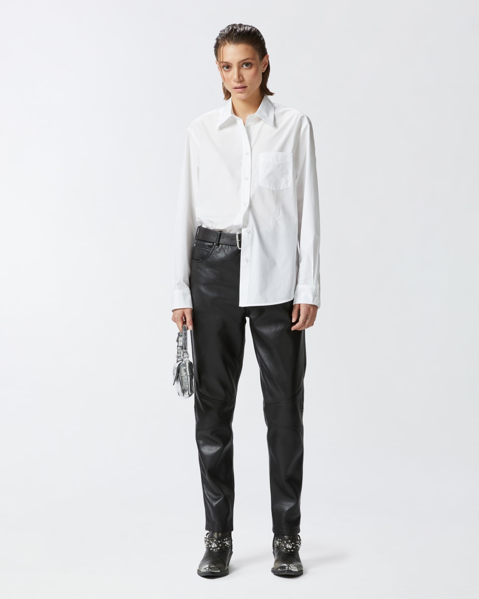 Pinko Klassische Popeline-Hemdbluse Neueste Mode