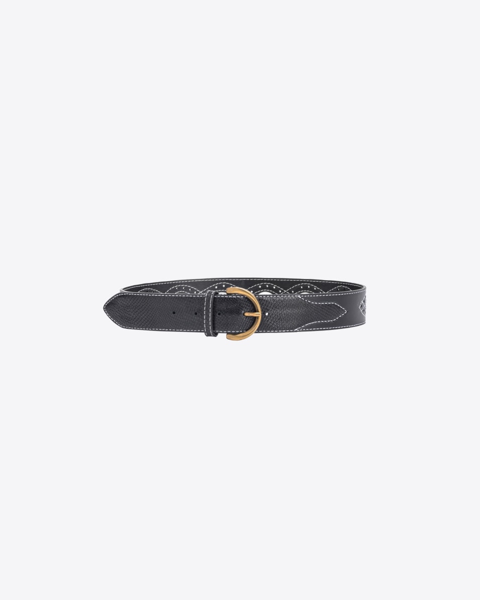 Pinko Gürtel mit Cut-out-Motiv auf der Rückseite 5 cm