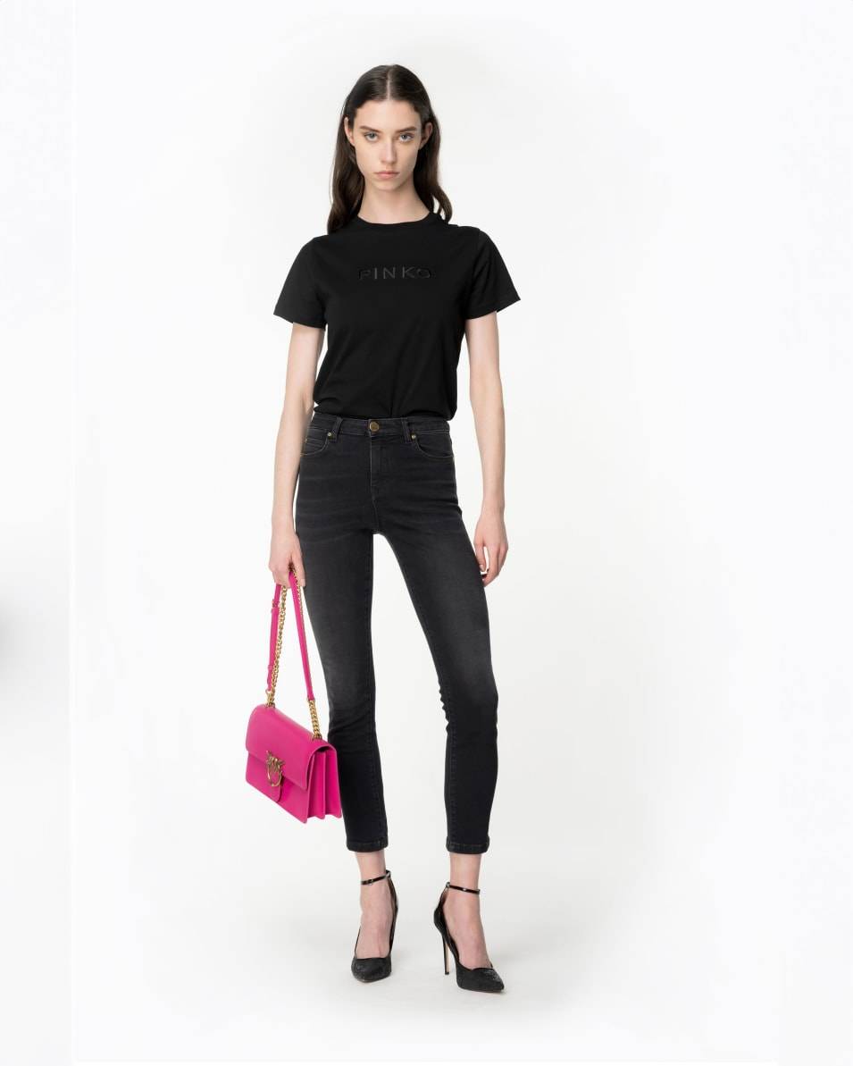 Pinko Skinny-Jeans aus schwarzem Stretch-Denim Black Friday