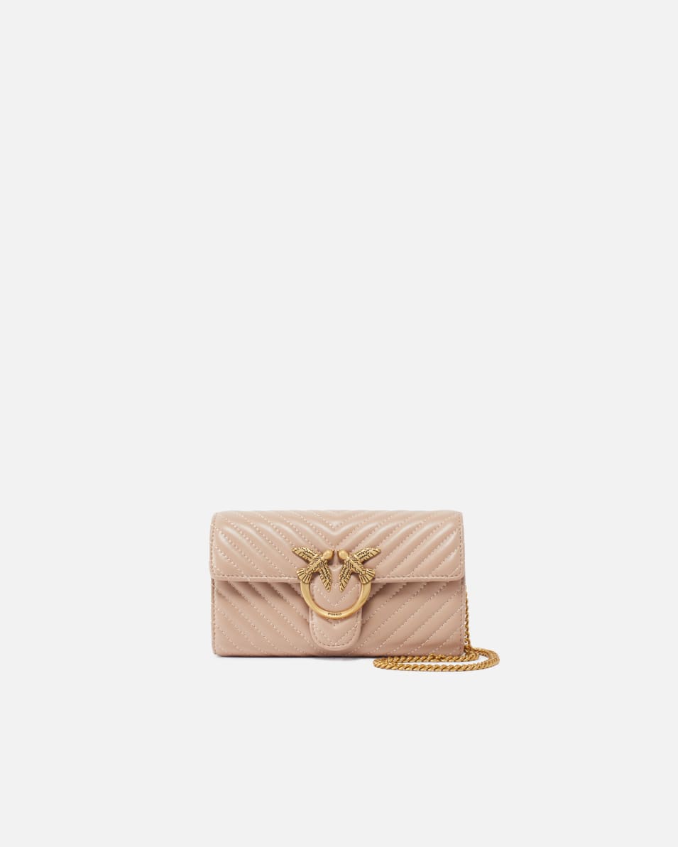 Pinko Geldbörse Love Bag One Wallet Fischgrat Kostenlose Rückgabe