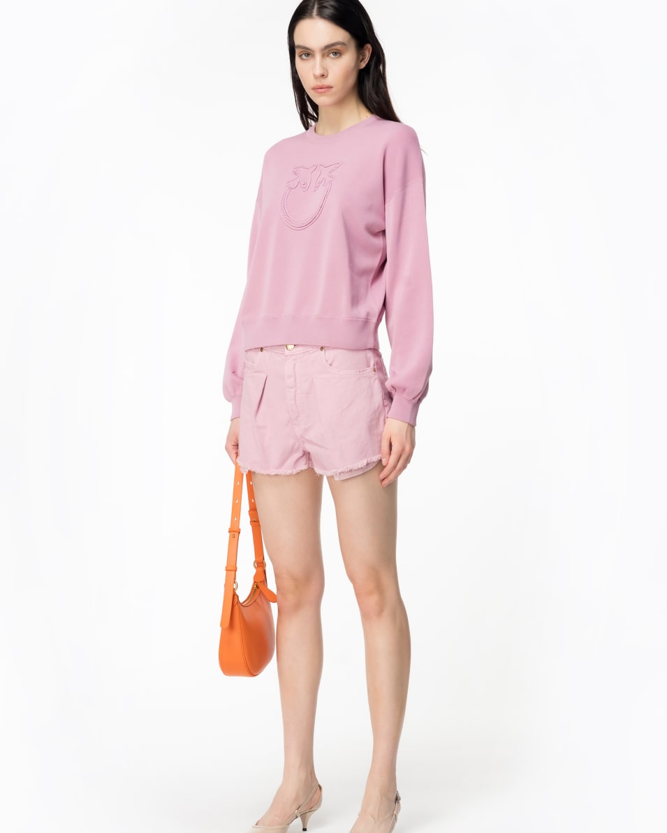 Pinko Pullover Applikation Love Birds Fabrik Onlineshop