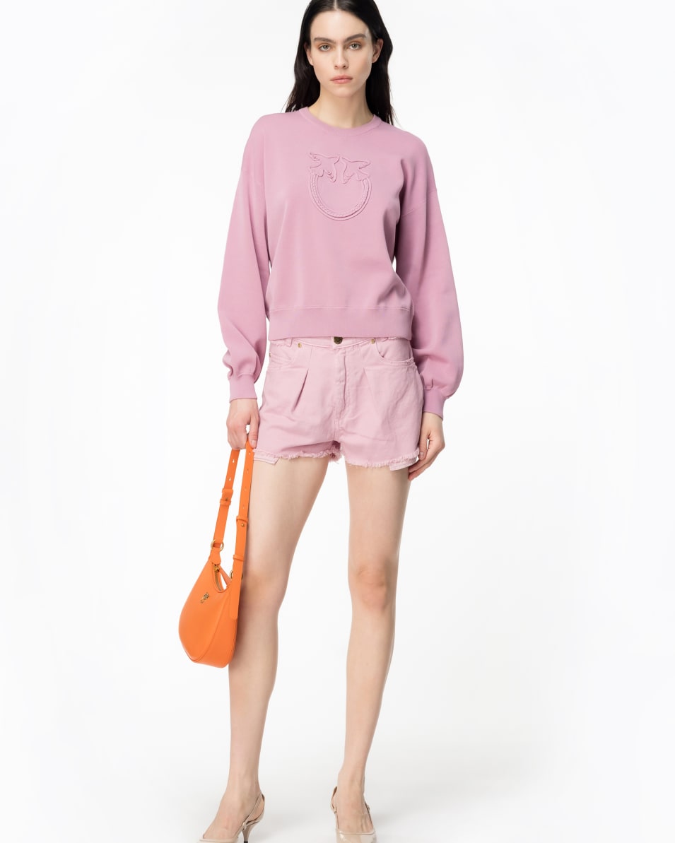 Pinko Pullover Applikation Love Birds Fabrik Onlineshop