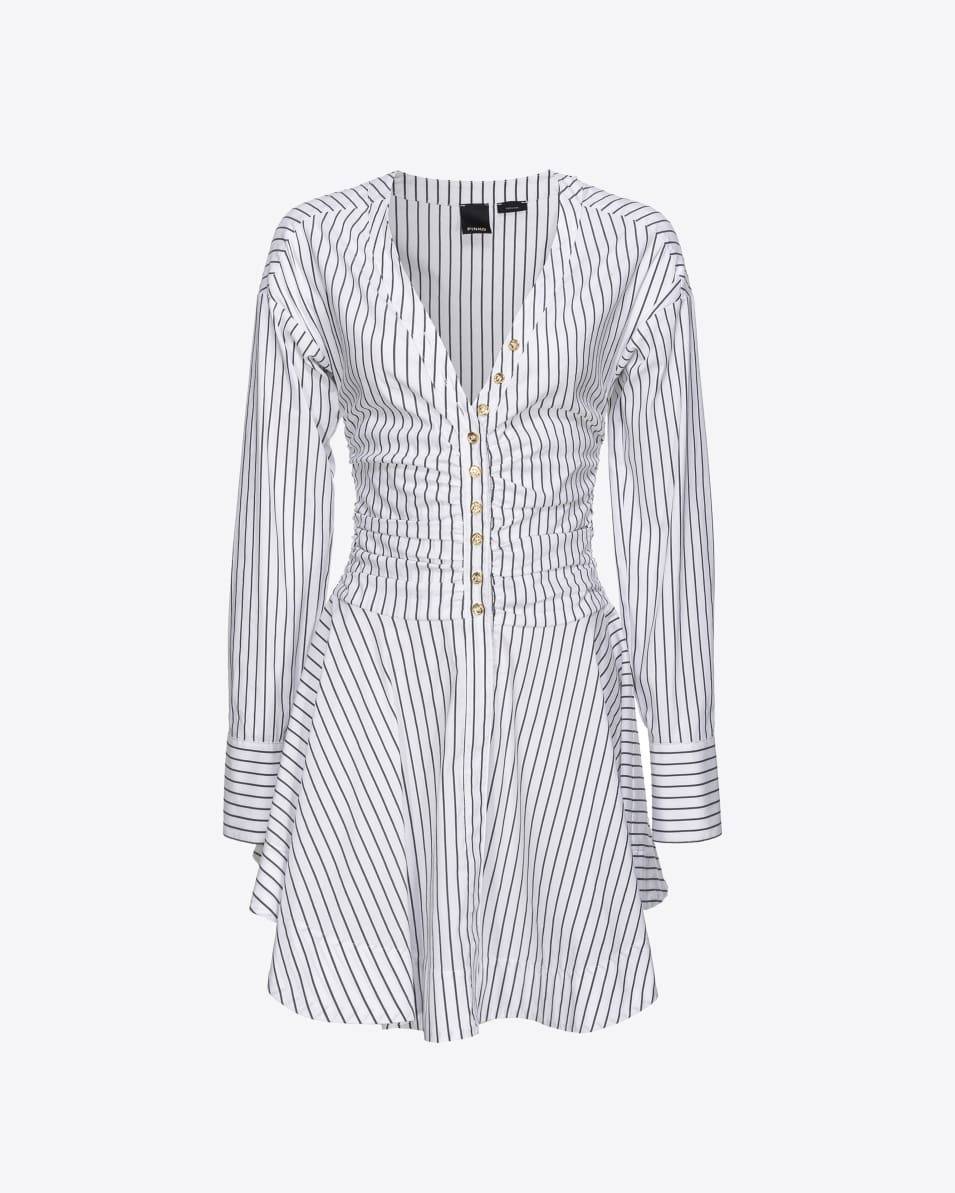 Pinko Hemdblusenkleid mit Längsstreifen Black Friday