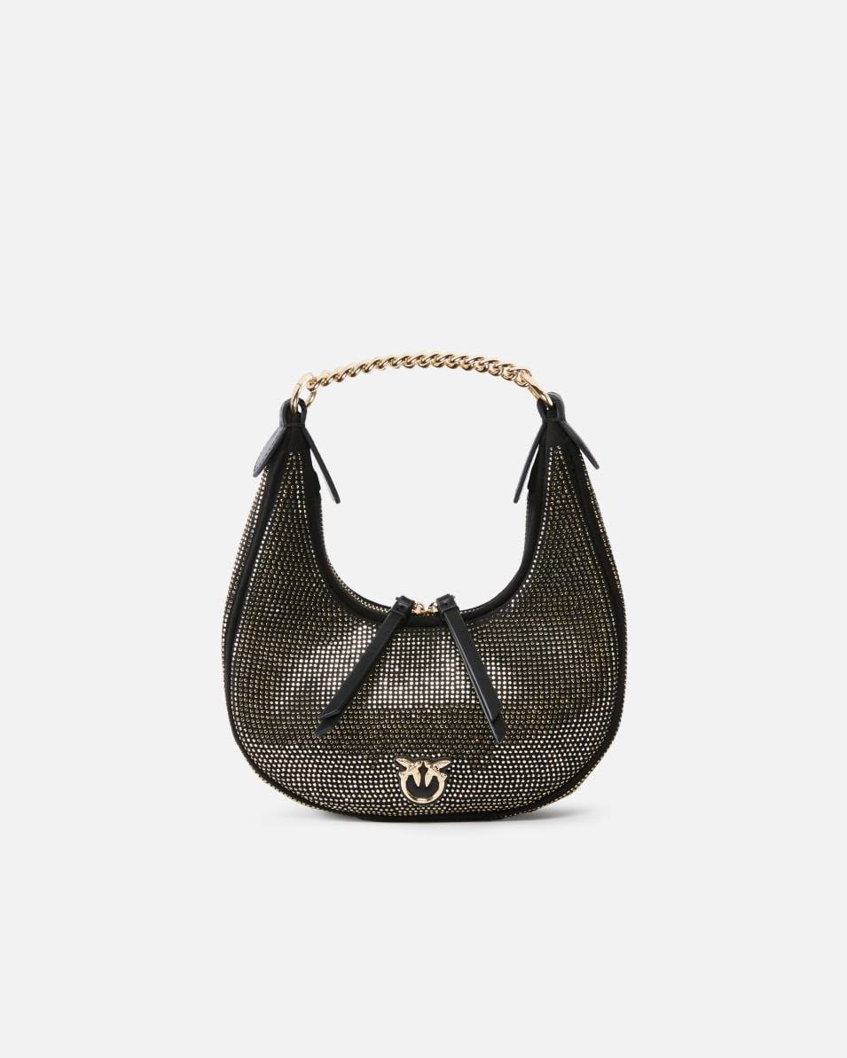 Pinko Mini Brioche Bag Hobo Allover-Strass Blitzangebot