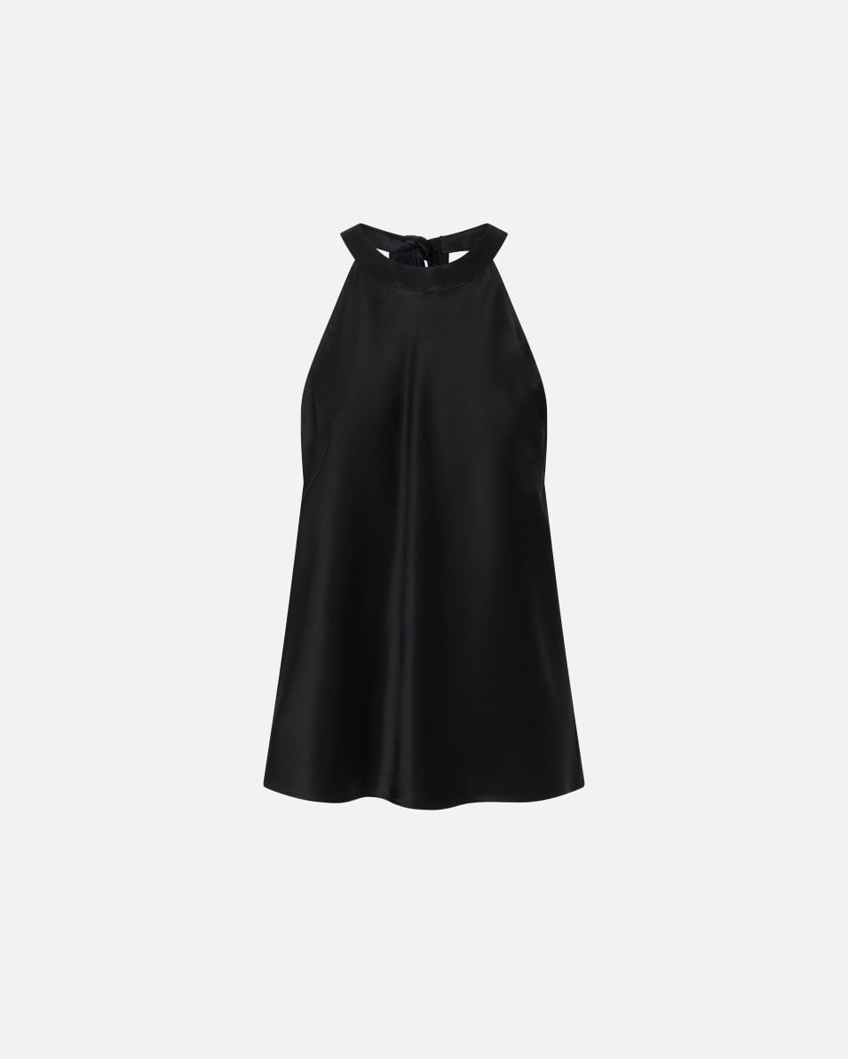 Pinko Top mit Schleife aus Satin und Georgette Super Sparpreis