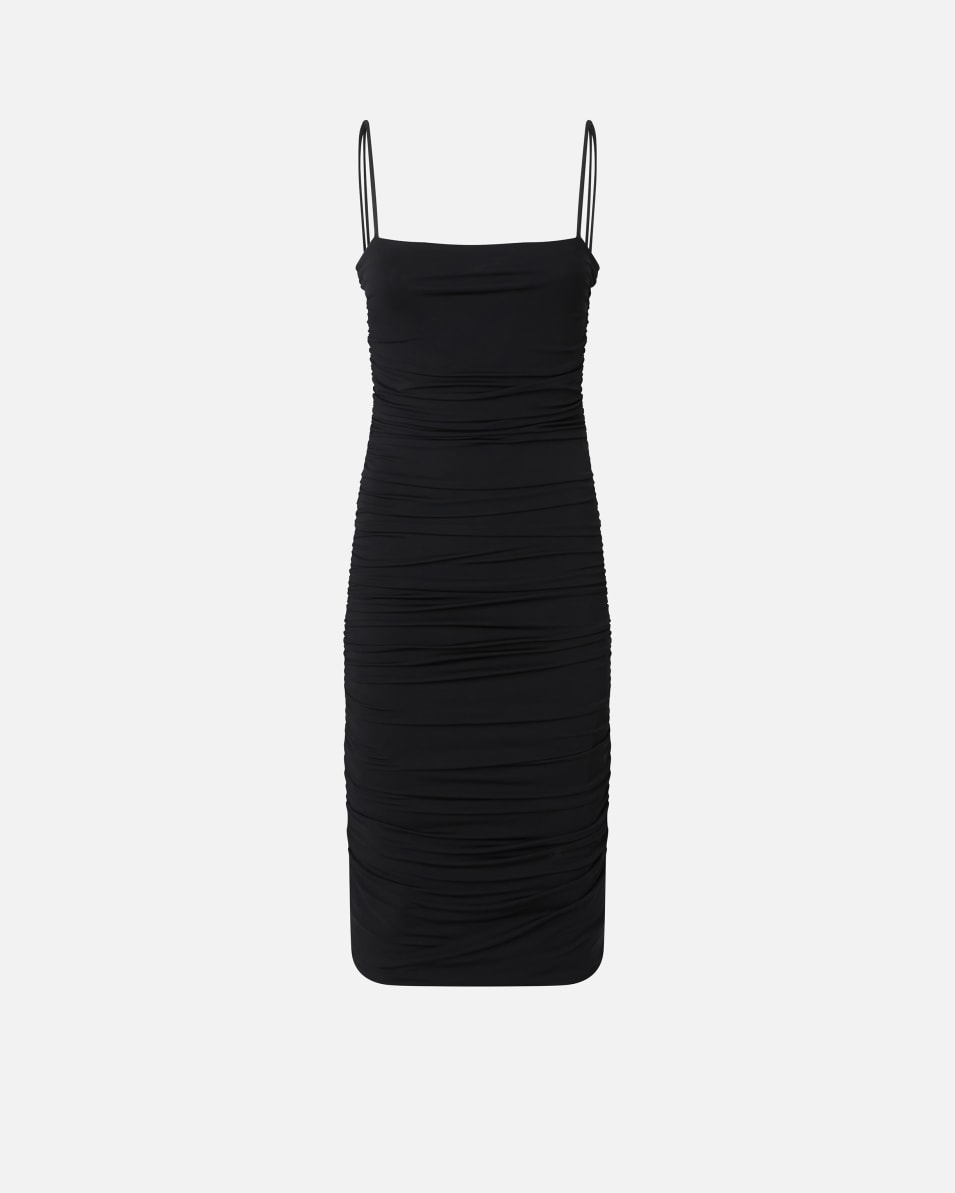 Pinko Gerafftes, eng anliegendes Midikleid aus technischem Gewebe Letzte 2 Tage