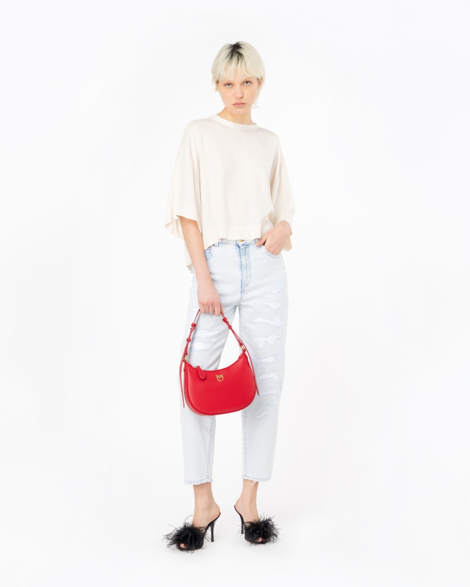Pinko Jeans Straight Denim mit Rissen im Angebot