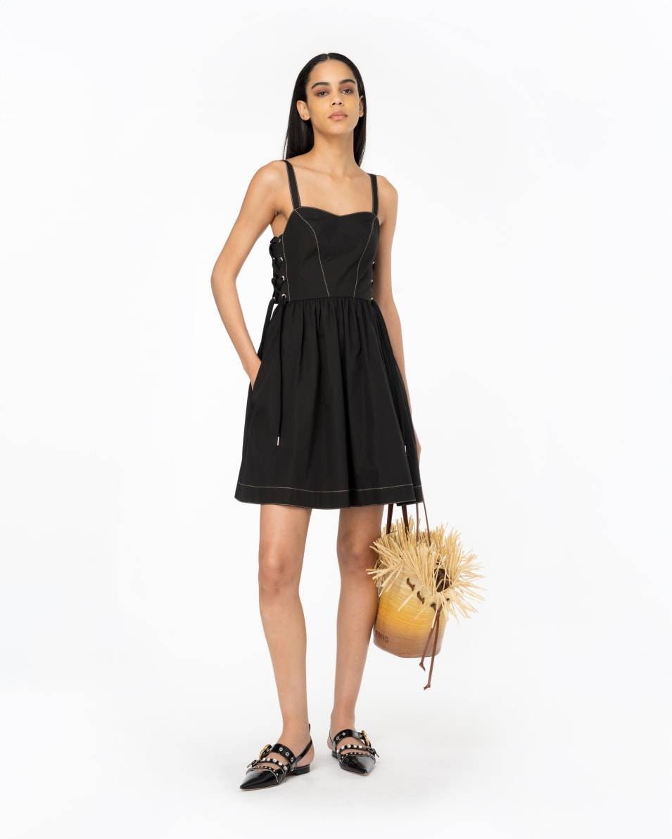 Pinko Minikleid mit seitlicher Schnürung Fabrikverkauf