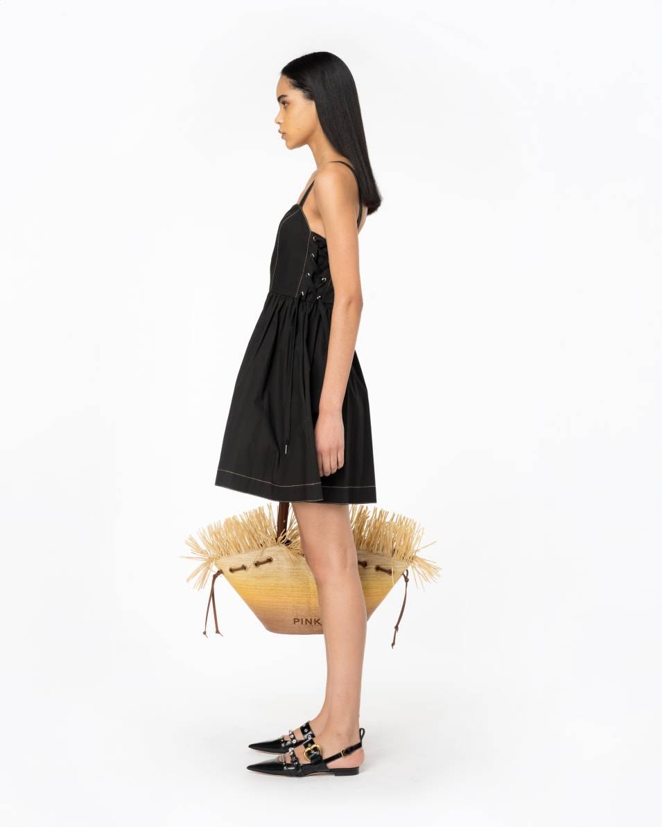 Pinko Minikleid mit seitlicher Schnürung Fabrikverkauf