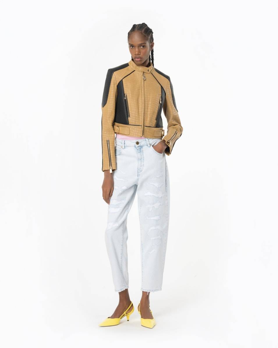 Pinko Jeans Mom Fit hell mit Rissen Preisnachlass