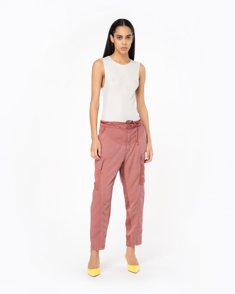 Pinko Ärmelloses Top aus geripptem Lurex Weihnachtsangebot