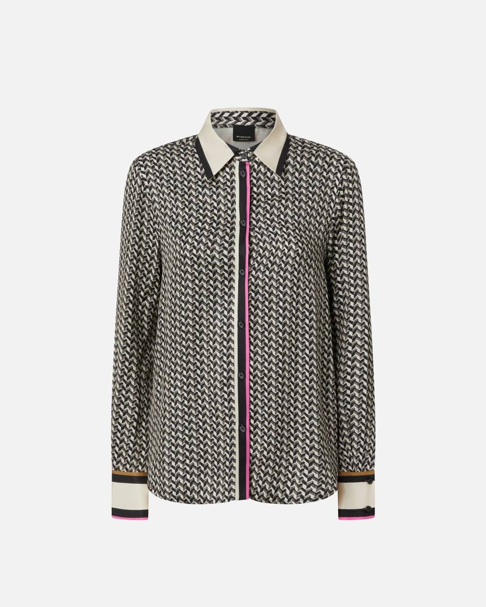 Pinko Fließende Bluse mit Foulard-Print Muttertagsangebot