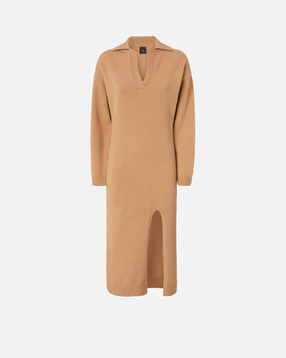 Pinko Langes Strickkleid aus Kaschmir-Mix Heißer Verkauf