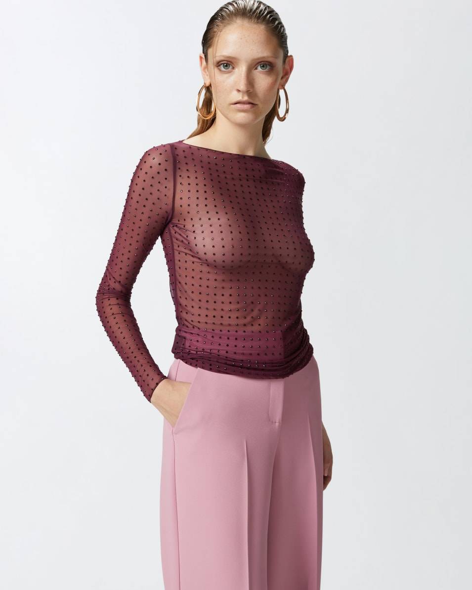 Pinko Shirt aus leichtem Tüll mit Strasssteinen Bestseller