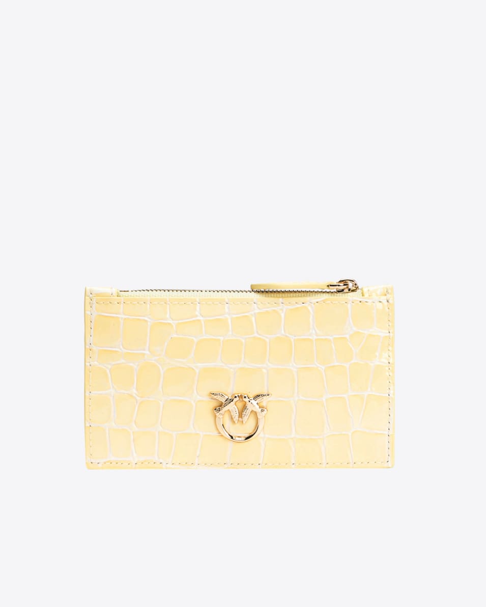 Pinko Kartenetui Kroko glänzend PINKO Galleria