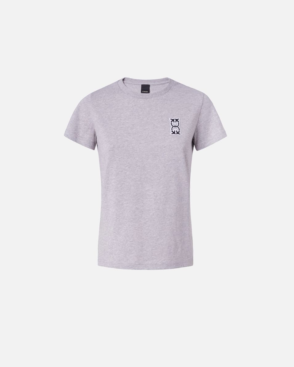Pinko T-Shirt mit Monogram-Applikation Limitierter Zeitrabatt