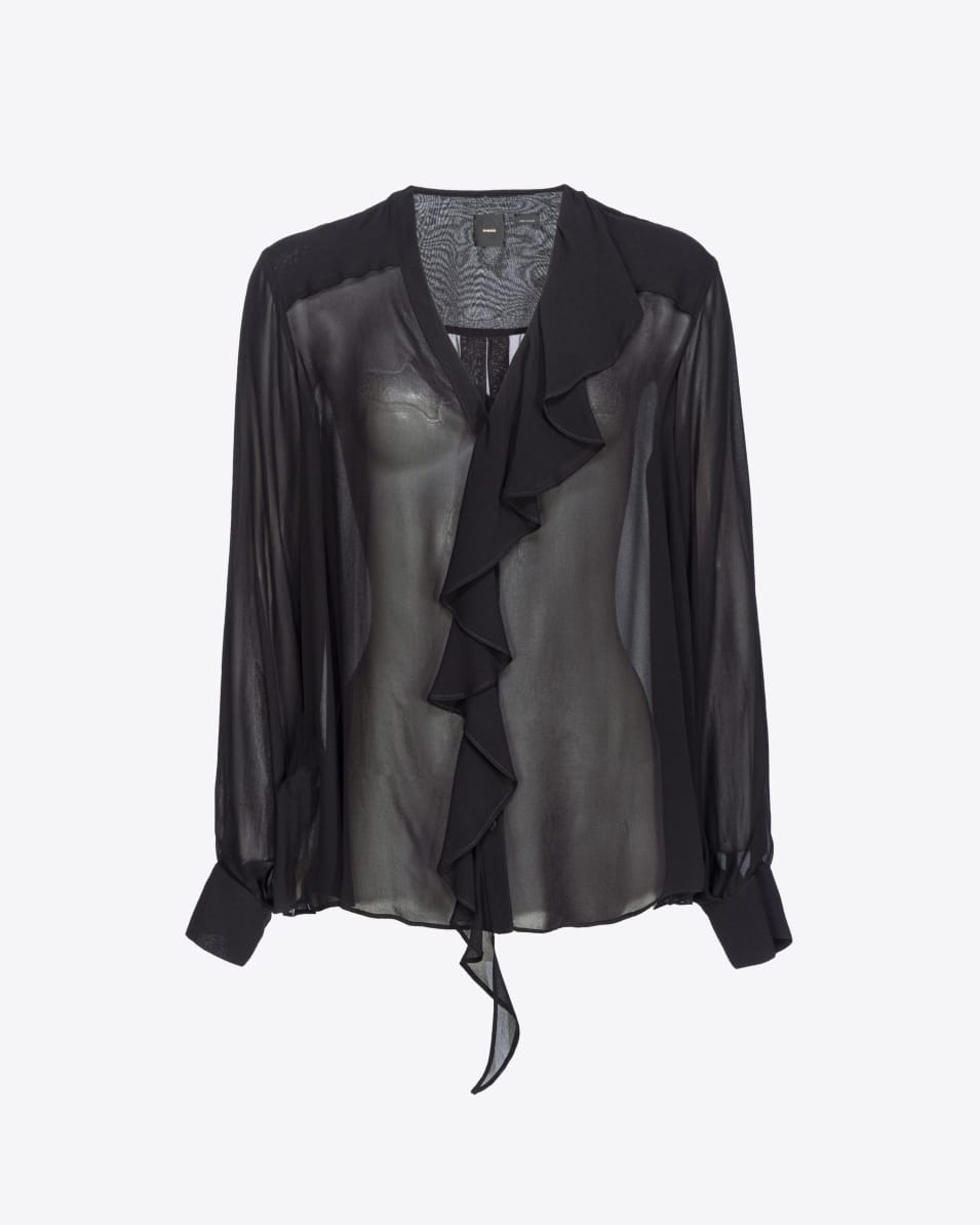 Pinko Bluse mit Volant Valentinstagsangebot